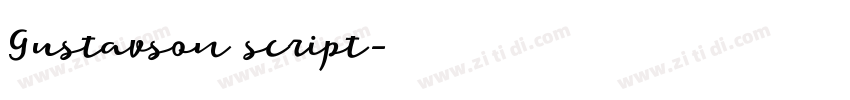Gustavson script字体转换